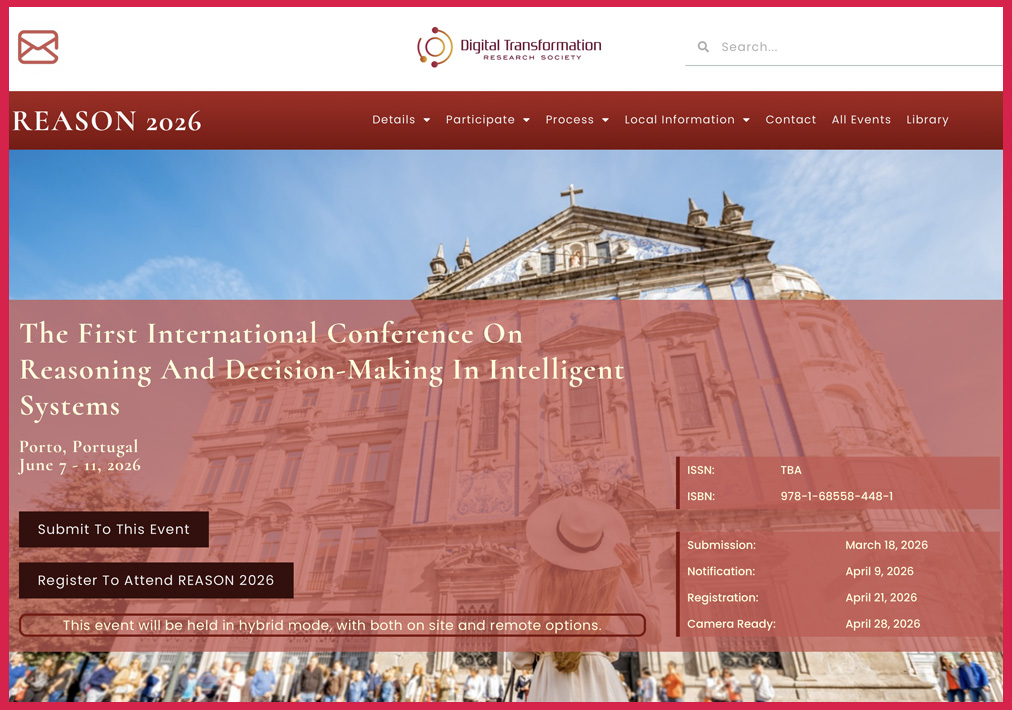 Dr Steve Chan, Presenter at The First International Conference On Reasoning And Decision-Making In Intelligent Systems (REASON) 2026