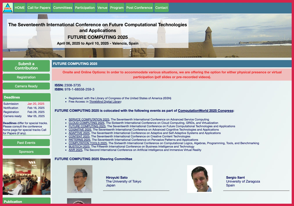 Dr Steve Chan, Presenter at The Seventeenth International Conference on Future Computational Technologies and Applications (Future Computing) 2025