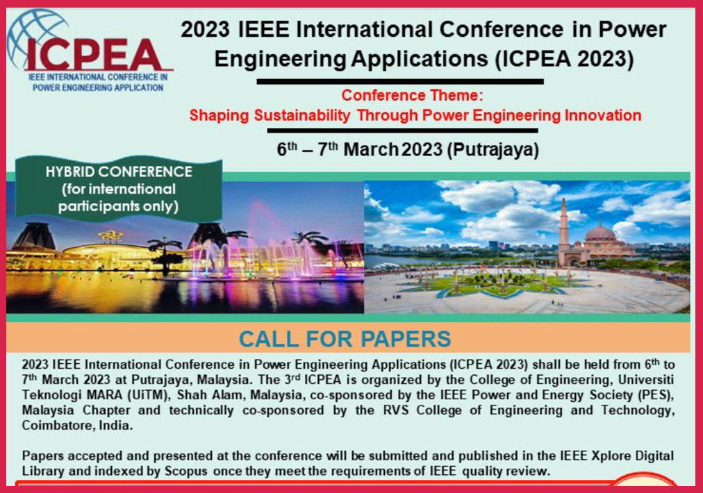 Dr Steve Chan, Presenter at the IEEE 3rd International Conference in Power Engineering Applications (ICPEA) 2023