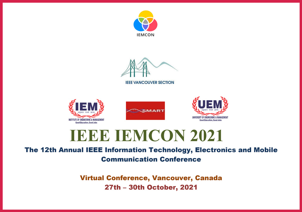 Dr Steve Chan, Presenter at the IEEE 12th Annual Information Technology, Electronics and Mobile Communication Conference (IEMCON) 2021
